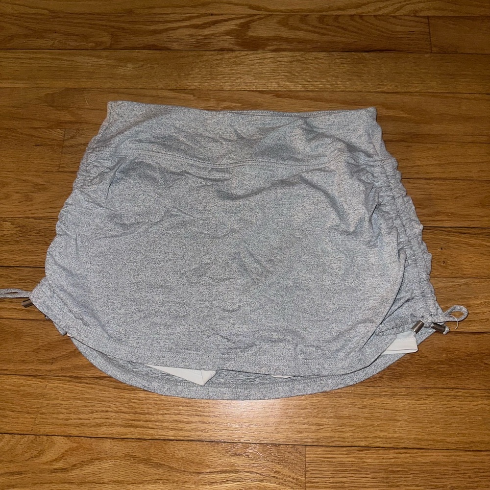 Grey cinch skirt